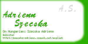 adrienn szecska business card